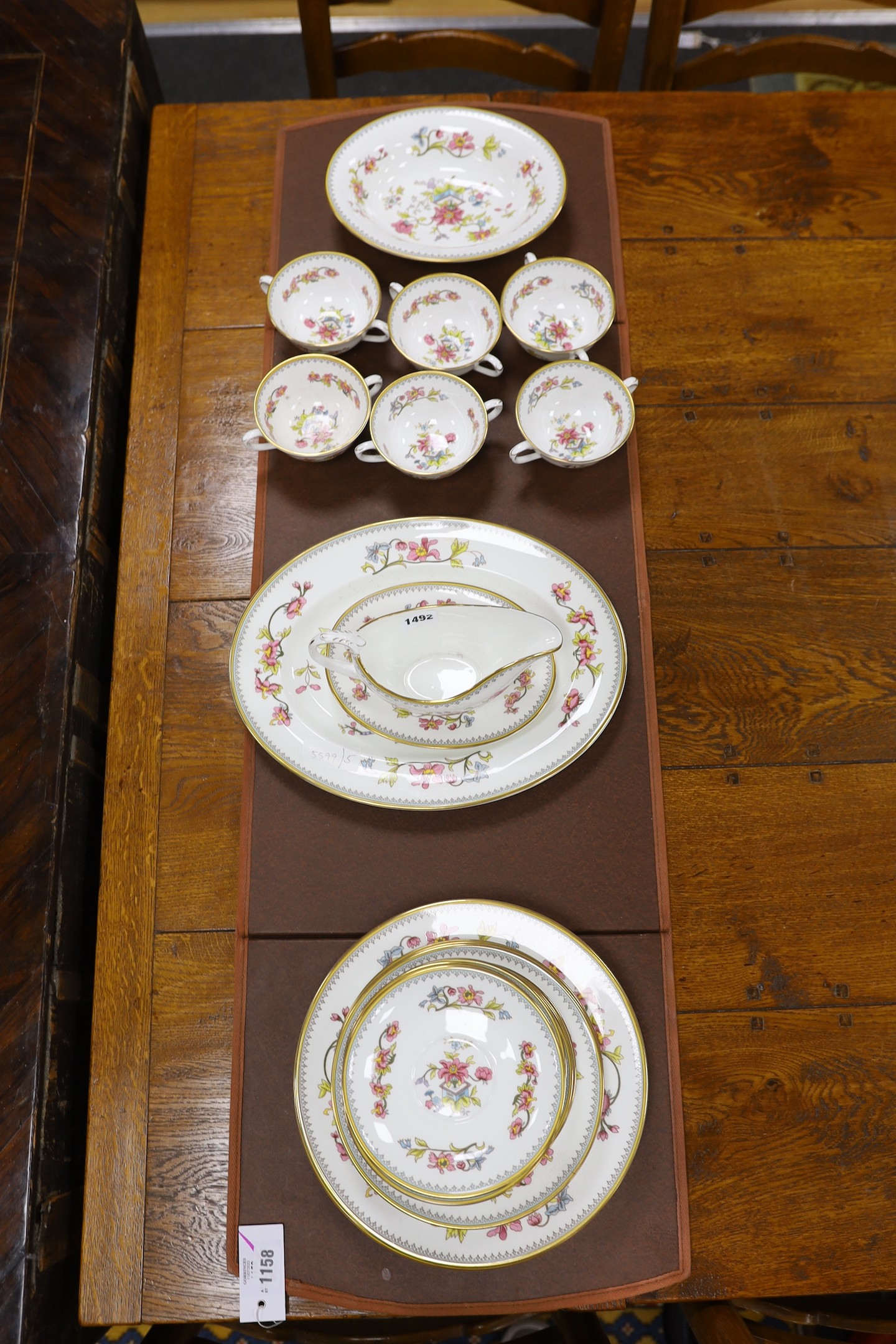 A Coalport Persian Flower part dinner service